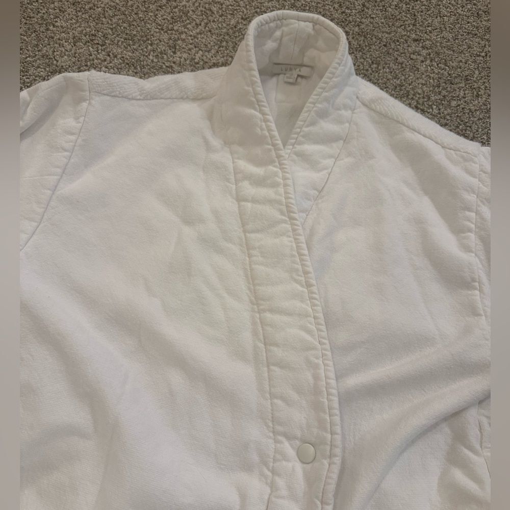 Lunya Cotton Terry Robe | Medium | White - Picture 9 of 15